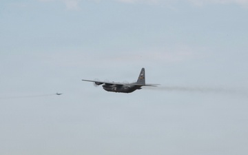 C-130Hs Fly Together in Large Formation