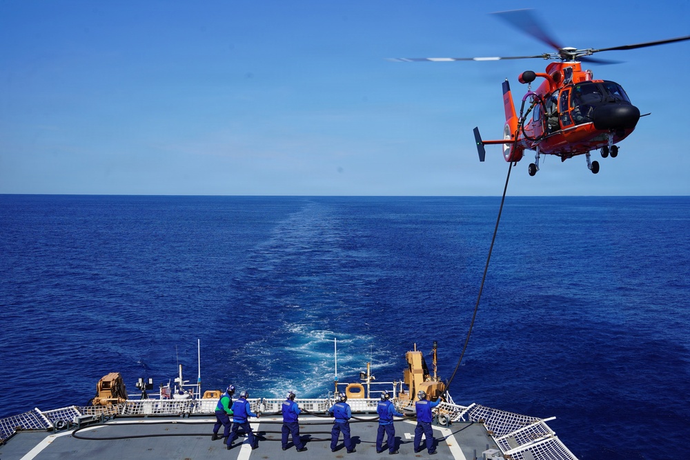 USCGC James and HITRON conduct joint aviation training off Florida coast