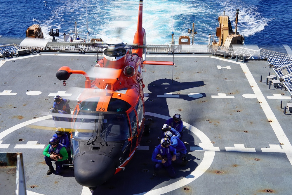 USCGC James and HITRON conduct joint aviation training off Florida coast