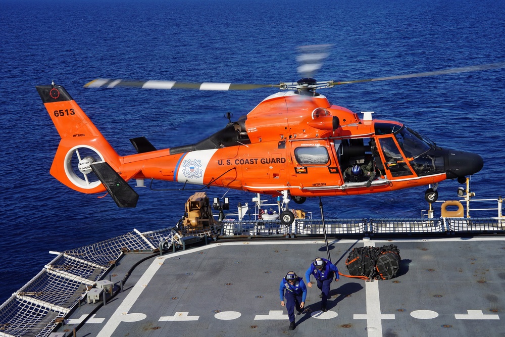 USCGC James and HITRON conduct joint aviation training off Florida coast