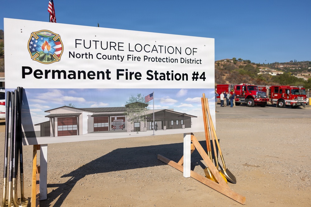 HeadlineMCIWEST Commanding General Attends Local Fire Station Groundbreaking Ceremony