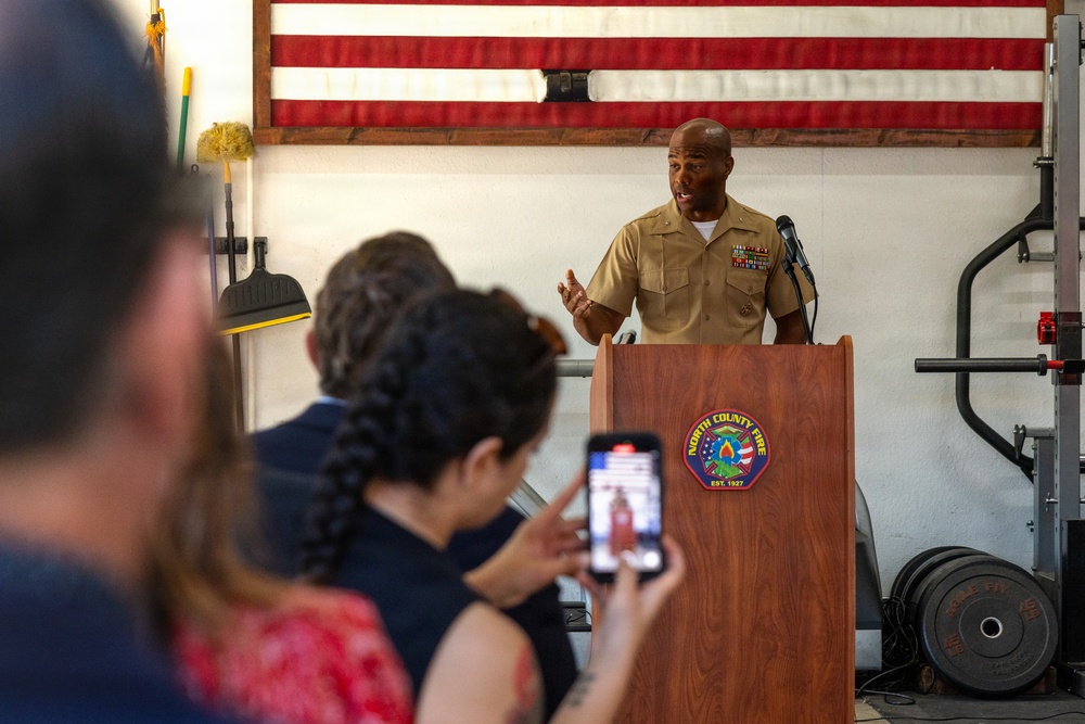 MCIWEST Commanding General Attends Local Fire Station Groundbreaking Ceremony