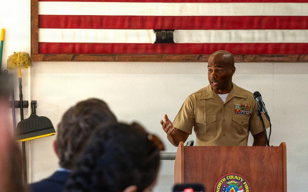 MCIWEST Commanding General Attends Local Fire Station Groundbreaking Ceremony