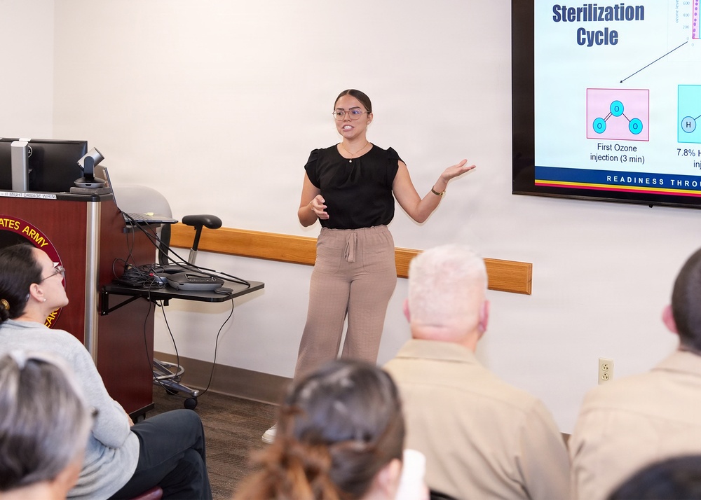 Puerto Rico Army National Guardsman evaluates Sterilization Efficacy of a Portable Ozone Sterilizer at NAMRU San Antonio