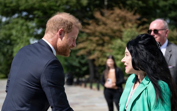 Prince Harry Visits Arlington National Cemetery