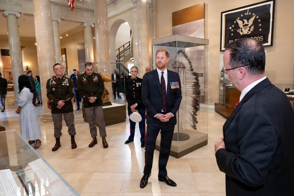 Prince Harry Visits Arlington National Cemetery