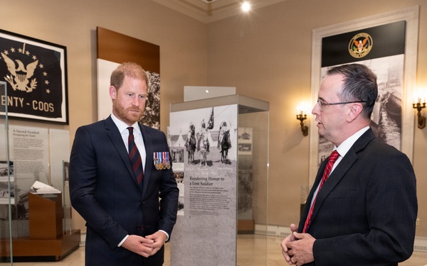 Prince Harry Visits Arlington National Cemetery