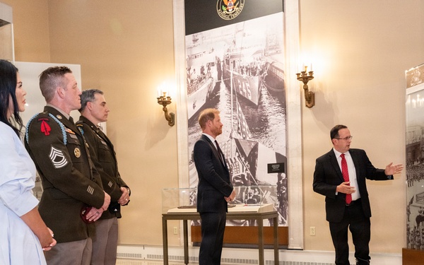 Prince Harry Visits Arlington National Cemetery