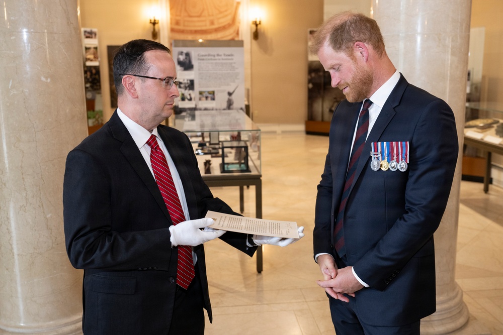 Prince Harry Visits Arlington National Cemetery