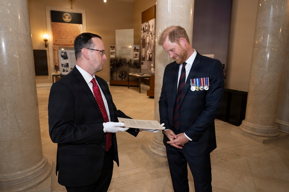Prince Harry Visits Arlington National Cemetery
