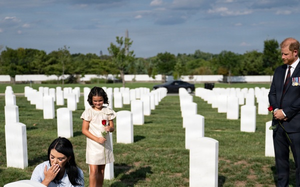 Prince Harry Visits Arlington National Cemetery