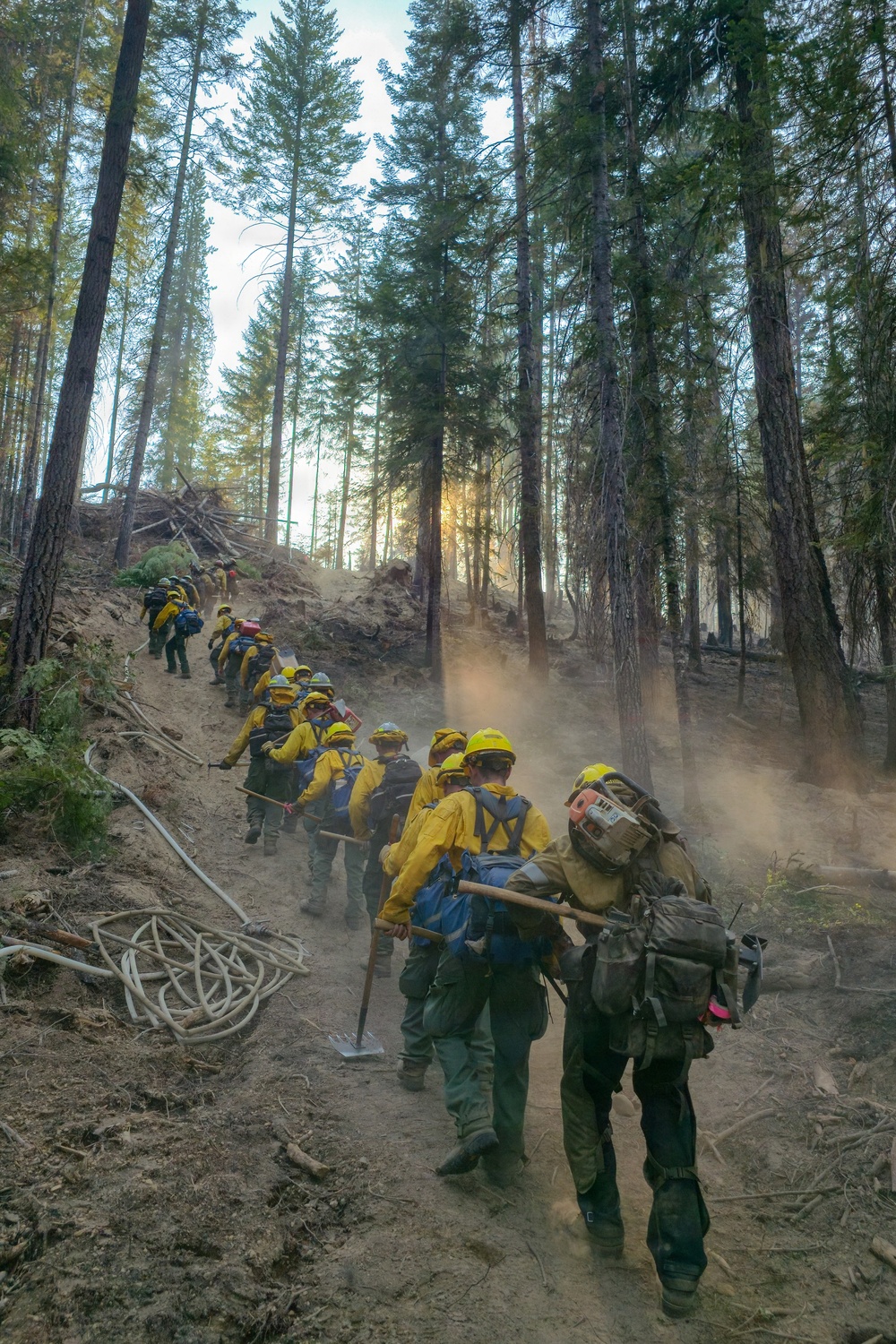 WAANG supports firefighting operations at Little Giant Fire
