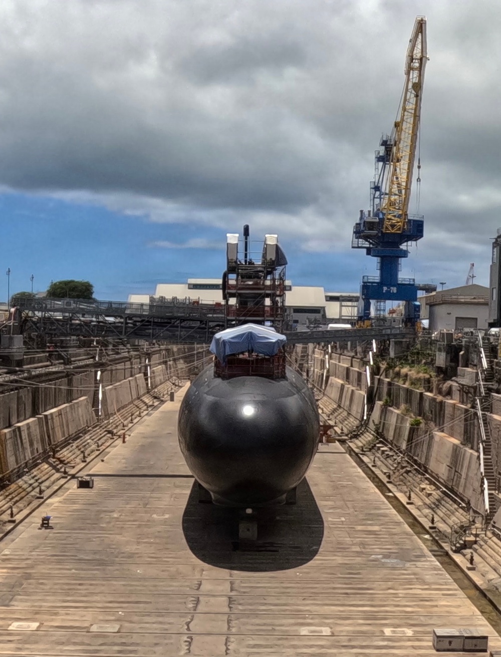 USS North Carolina (SSN 777) Prepares to Undock
