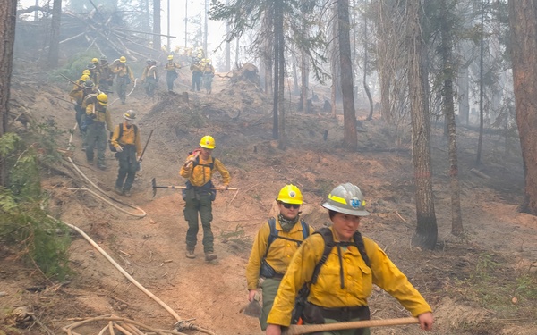 WAANG supports firefighting operations at Little Giant Fire