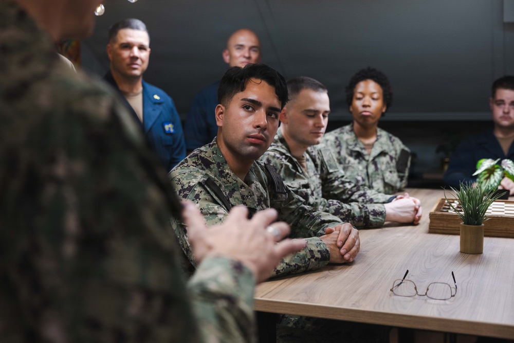 Ike Hosts Chief of Navy Chaplains