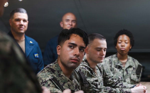 Ike Hosts Chief of Navy Chaplains