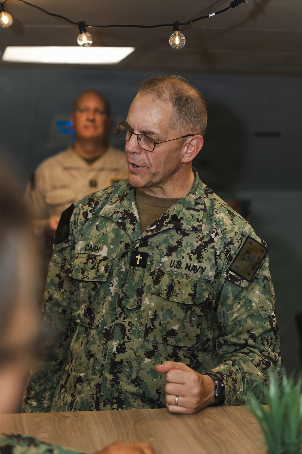 Ike Hosts Chief of Navy Chaplains