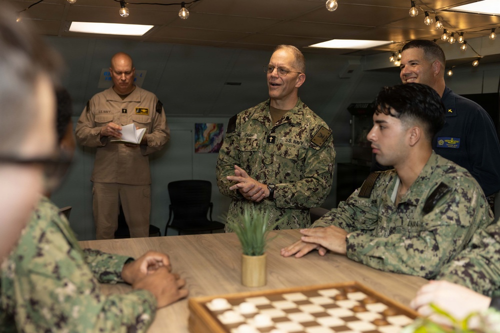 Ike Hosts Chief of Navy Chaplains