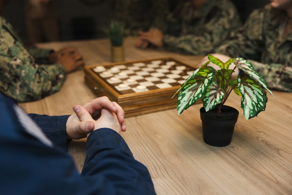Ike Hosts Chief of Navy Chaplains