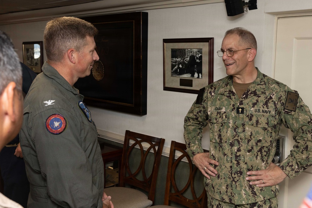 Ike Hosts Chief of Navy Chaplains