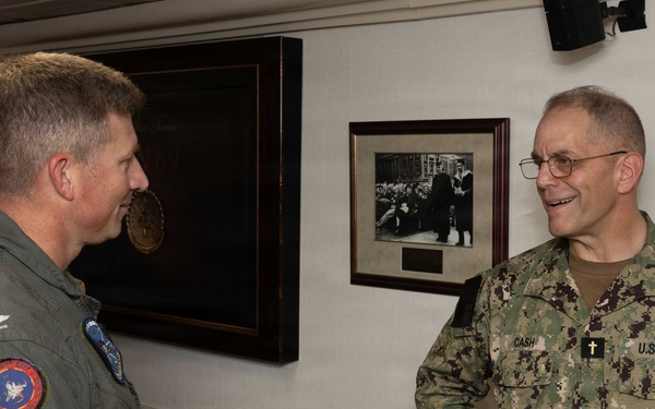 Ike Hosts Chief of Navy Chaplains