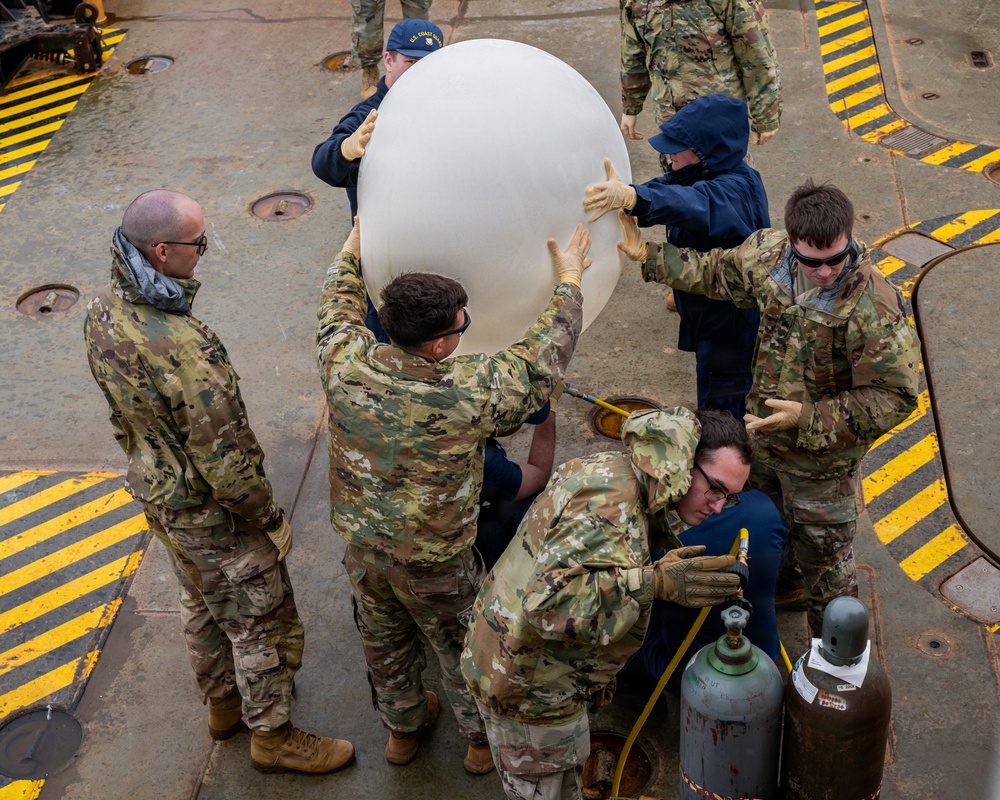 Coast Guard, Army conduct high-altitude balloon operations near Kodiak, Alaska
