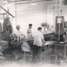 Historical McAlester Army Ammunition Plant photo circa 1940's-employees working on the bomb line.