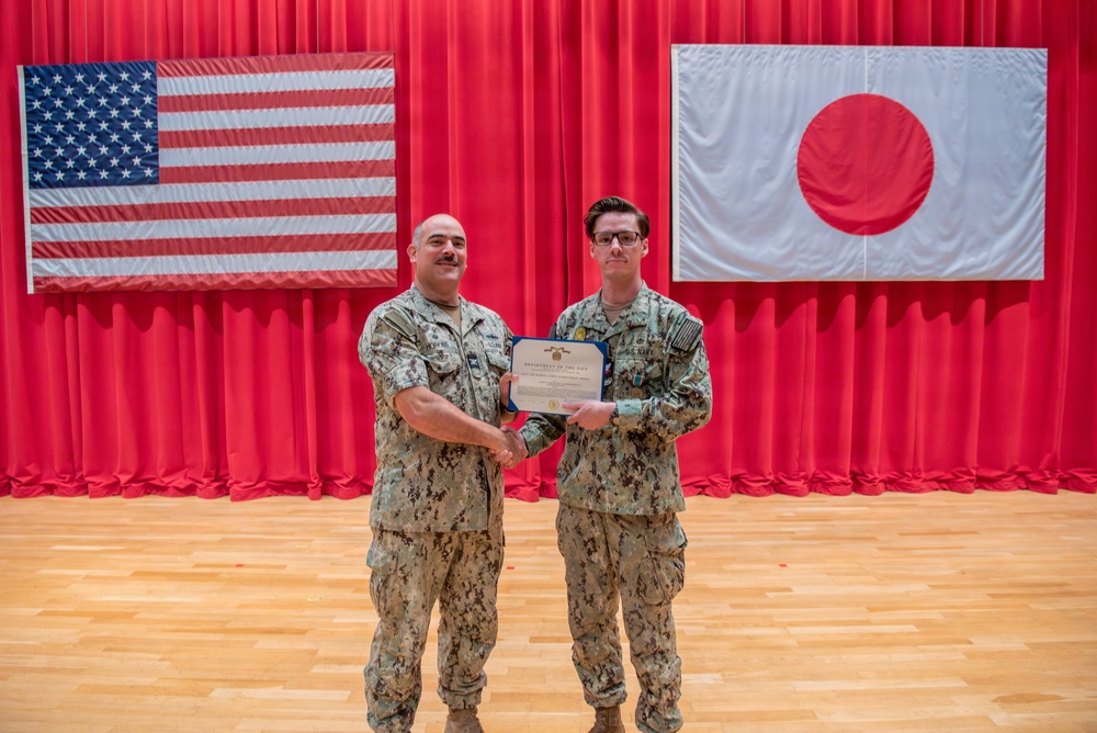 CFAY Holds All Hands and Awards at Quarters