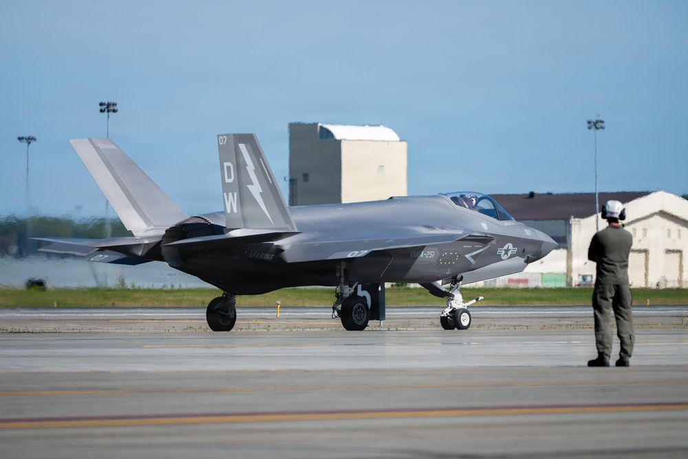 U.S. Marine Corps F-35s take off for RED FLAG-Alaska 26-3