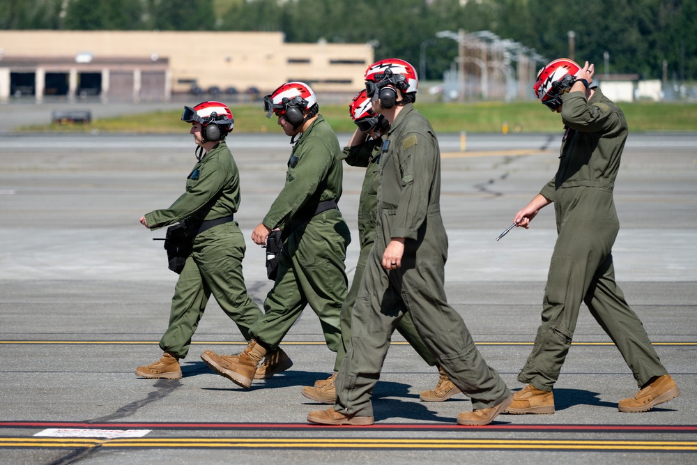 U.S. Marine Corps F-35s take off for RED FLAG-Alaska 26-3
