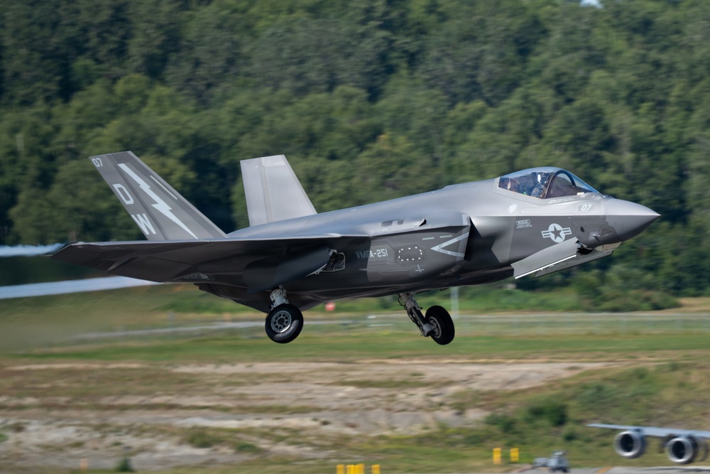 U.S. Marine Corps F-35s take off for RED FLAG-Alaska 26-3