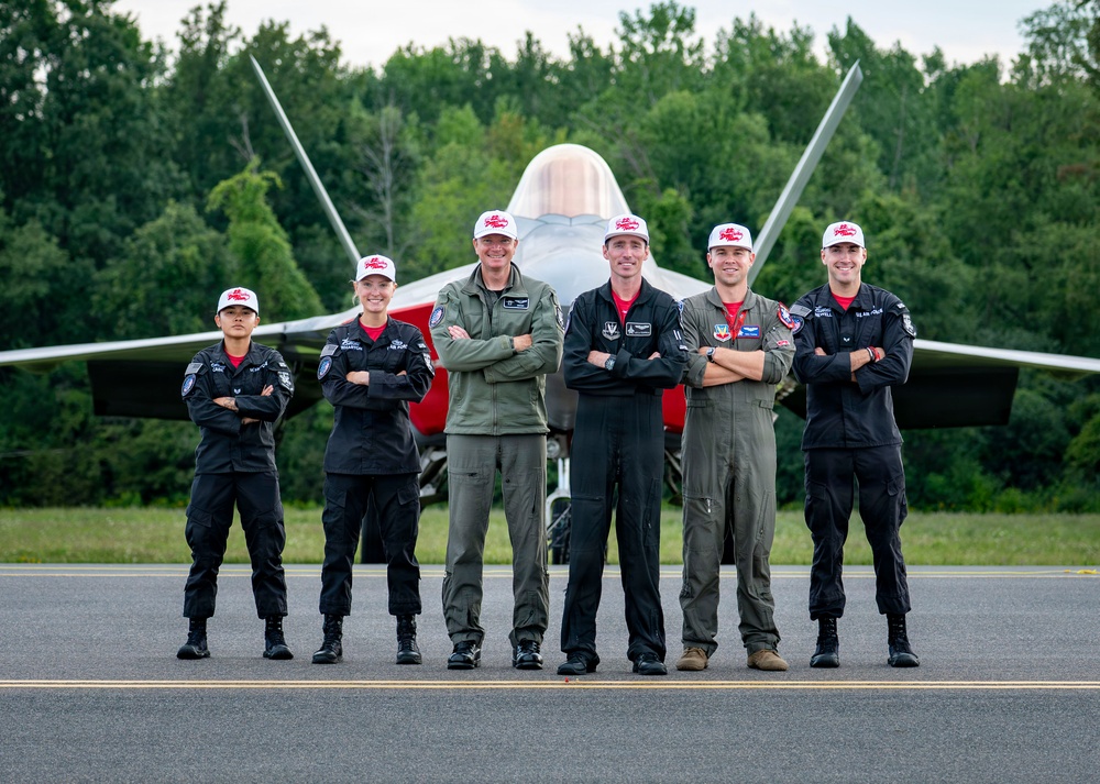 F-22 Demonstration Team Celebrates National Aviation Day