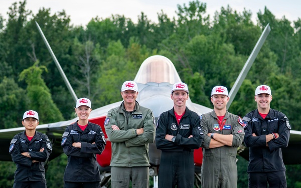 F-22 Demonstration Team Celebrates National Aviation Day