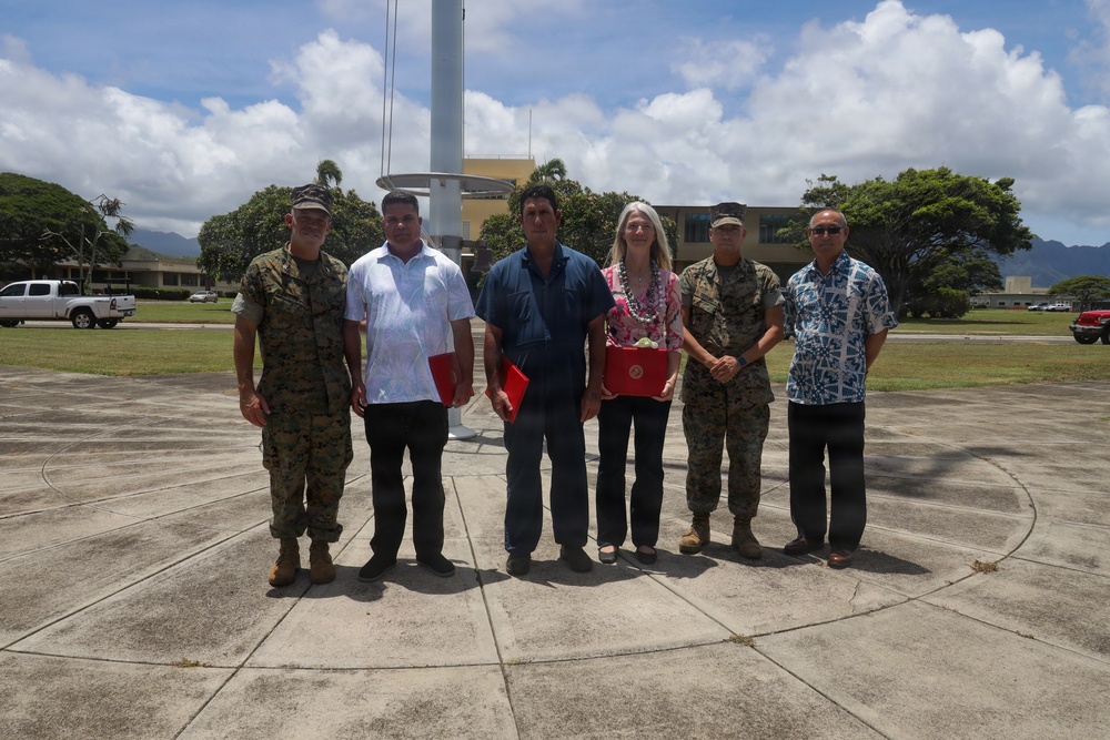 MCBH Leadership Presents Civilian of the Quarter Awards