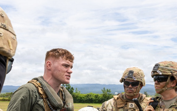 3rd Battalion 7th Field Artillery Regiment Conducts a Gun Raid Sling-Load Training of M777 Howitzers with Ospreys