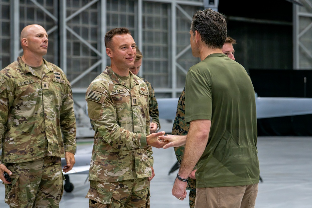 Secretary of War Pete Hegseth addresses U.S. service members supporting PANAMAX 2026