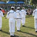 U.S. Navy Ceremonial Guardsmen and Navy Band Northwest perform during Billings Navy Week