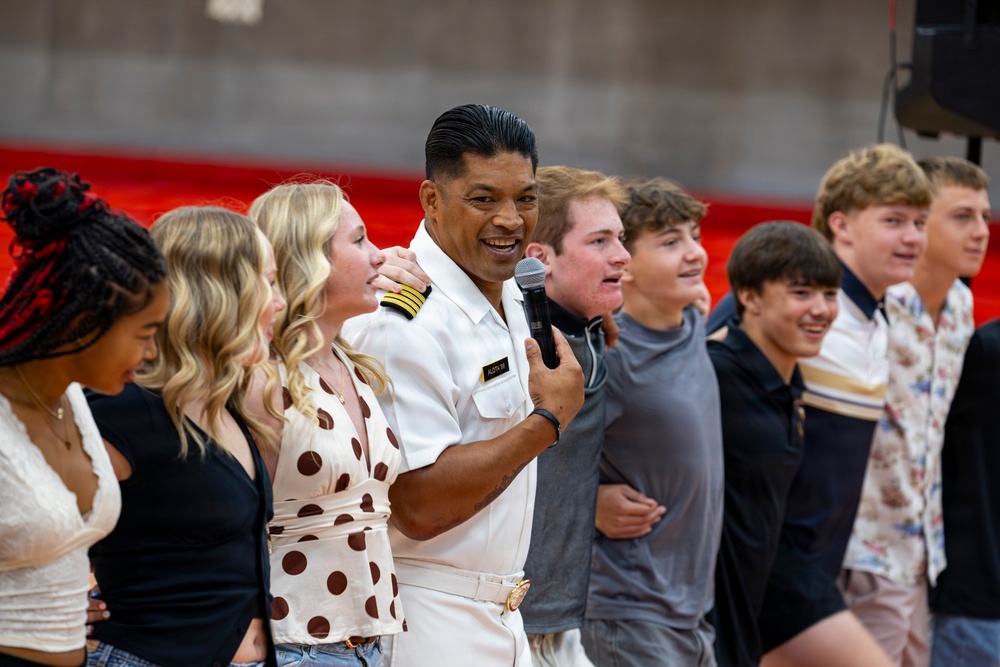 U.S. Navy visits Lockwood High School during Billings Navy Week
