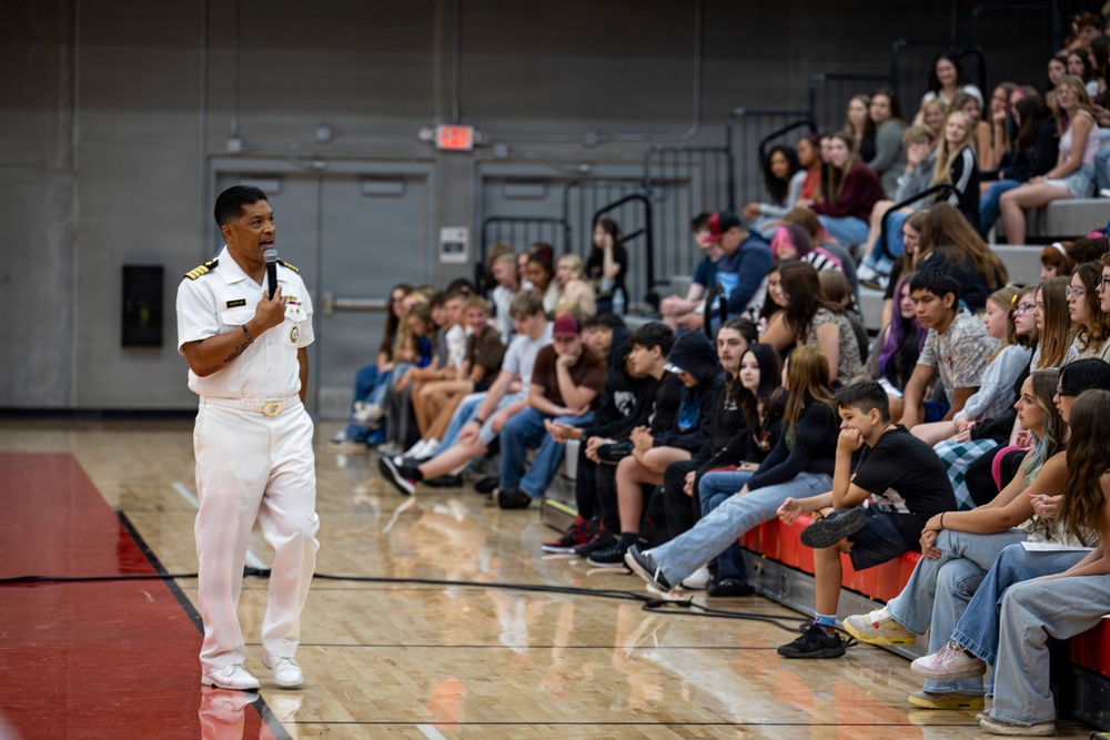 U.S. Navy visits Lockwood High School during Billings Navy Week