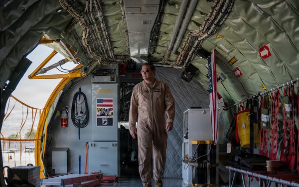 KC-135 refuels F-15s in support of regional security