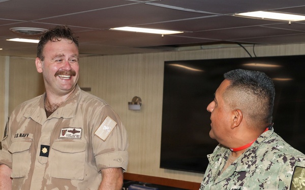 Officer Awards and Ringoff aboard USS Bataan