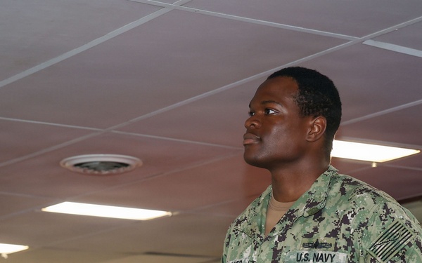 Officer Awards and Ringoff aboard USS Bataan