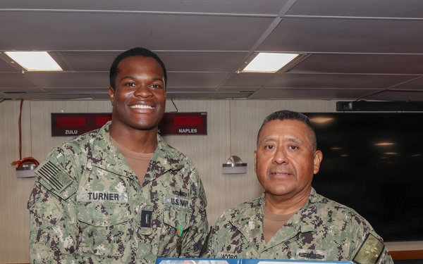 Officer Awards and Ringoff aboard USS Bataan