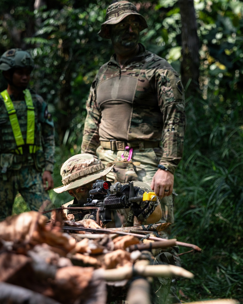 OKNG, RBLF train close-quarters combat in jungle terrain