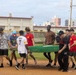 HMLA-367 Marines play baseball with local university students