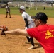 HMLA-367 Marines play baseball with local university students