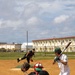HMLA-367 Marines play baseball with local university students