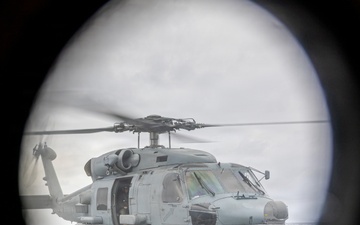 USS Mustin conducts flight operations