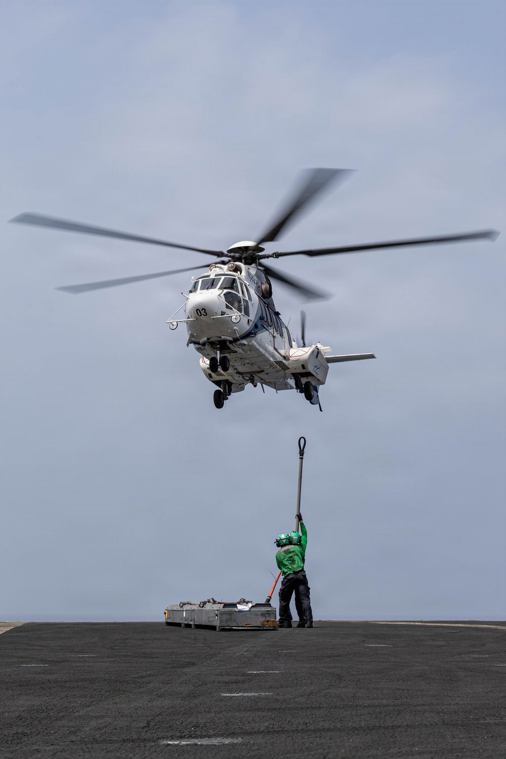 Abraham Lincoln Conducts a Replenishment-at-Sea with Alan Shepard