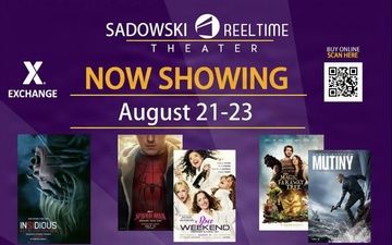 Movies at Sadowski theater - 21-23 Aug